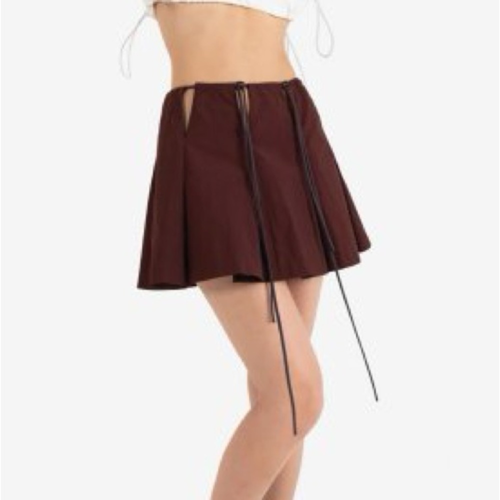 Sundae SchoolPleats Meats Slit Bungee Skirt